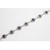 Bracelet 925 Sterling Silver Natural Lapis Lazuli Stone Women Handmade Gift D725